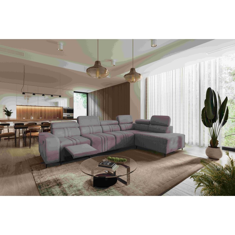 Verona XI Mix Ecksofa mit Schlaffunktion in Samt, Vena 8 - Komfort und Eleganz Verona XI Mix Ecksofa mit Schlaffunktion in Samt, Vena 8 - Komfort und Eleganz