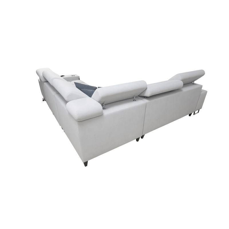 Ecksofa Orbix III mit Schlaffunktion, verstellbaren Kopfstützen und USB-Anschluss - Geräumig und bequem Ecksofa Orbix III mit Schlaffunktion, verstellbaren Kopfstützen und USB-Anschluss - Geräumig und bequem