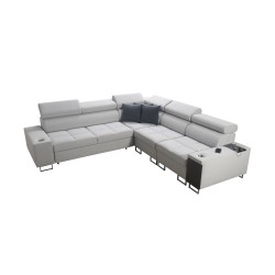 Ecksofa Orbix III mit Schlaffunktion, verstellbaren Kopfstützen und USB-Anschluss - Geräumig und bequem Ecksofa Orbix III mit Schlaffunktion, verstellbaren Kopfstützen und USB-Anschluss - Geräumig und bequem