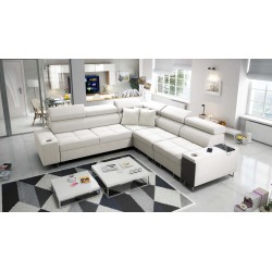 Ecksofa Orbix III mit Schlaffunktion, verstellbaren Kopfstützen und USB-Anschluss - Geräumig und bequem Ecksofa Orbix III mit Schlaffunktion, verstellbaren Kopfstützen und USB-Anschluss - Geräumig und bequem
