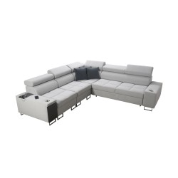 Ecksofa Orbix III mit Schlaffunktion, verstellbaren Kopfstützen und USB-Anschluss - Geräumig und bequem Ecksofa Orbix III mit Schlaffunktion, verstellbaren Kopfstützen und USB-Anschluss - Geräumig und bequem
