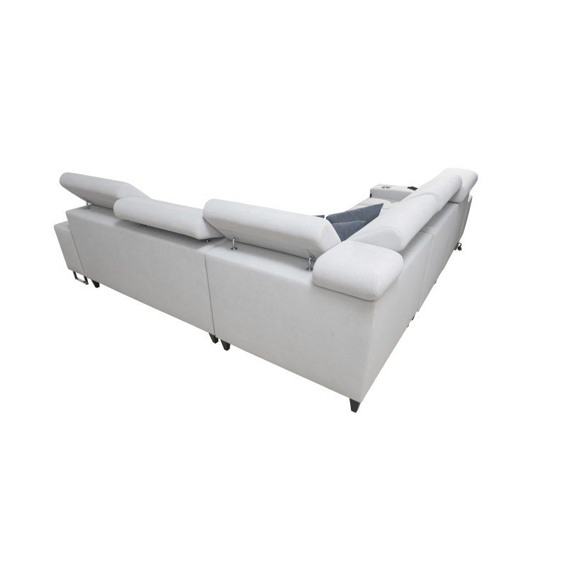 Ecksofa Orbix III mit Schlaffunktion, verstellbaren Kopfstützen und USB-Anschluss - Geräumig und bequem Ecksofa Orbix III mit Schlaffunktion, verstellbaren Kopfstützen und USB-Anschluss - Geräumig und bequem