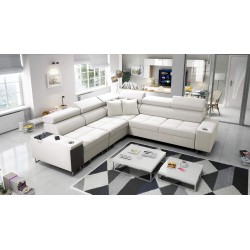Ecksofa Orbix III mit Schlaffunktion, verstellbaren Kopfstützen und USB-Anschluss - Geräumig und bequem Ecksofa Orbix III mit Schlaffunktion, verstellbaren Kopfstützen und USB-Anschluss - Geräumig und bequem