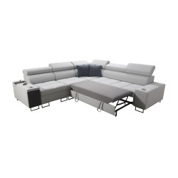 Ecksofa Orbix III mit Schlaffunktion, verstellbaren Kopfstützen und USB-Anschluss - Geräumig und bequem Ecksofa Orbix III mit Schlaffunktion, verstellbaren Kopfstützen und USB-Anschluss - Geräumig und bequem