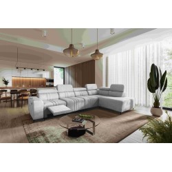 Narożnik Verona XI Mix z funkcją spania w Welur, Vena 3 - Komfort i Elegancja