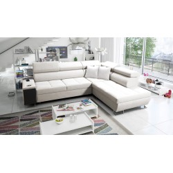 Narożnik Orbix VII z funkcją spania w tkaninie Velvet, Ultario Velvet 2978 - elegancja i funkcjonalność w jednym!