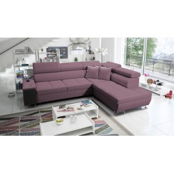 Narożnik Orbix VII z funkcją spania w tkaninie Velvet, Ultario Velvet 2961 - elegancja i funkcjonalność w jednym!