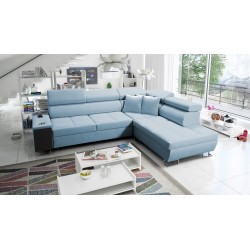 Диван кутовий Orbix VII з функцією сну в тканині Velvet, Ultario Velvet 2960 - елегантність і функціональність в одному!