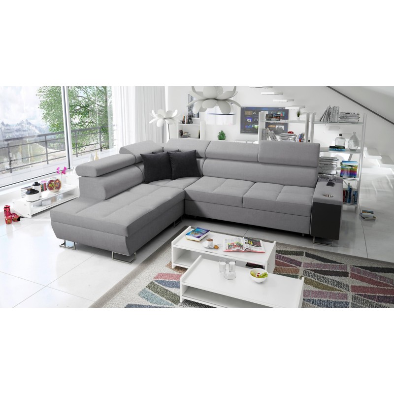 Das Ecksofa Orbix VII mit Schlaffunktion im Stoff Plecionka, Sawana 21 - Eleganz und Funktionalität in einem!