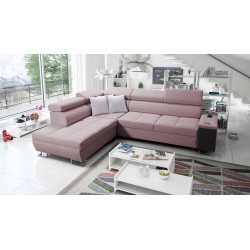 Orbix VII Ecksofa mit Schlaffunktion im Stoff Plecionka, Sawana 61 - Eleganz und Funktionalität in einem!