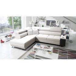 Narożnik Orbix VII z funkcją spania w tkaninie Velvet, Ultario Velvet 2978 - elegancja i funkcjonalność w jednym!