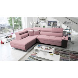 Narożnik Orbix VII z funkcją spania w tkaninie Velvet, Ultario Velvet 2955 - elegancja i funkcjonalność w jednym!