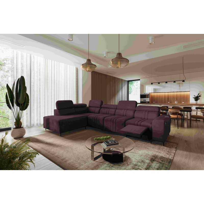 Ecksofa Verona XI Mix mit Schlaffunktion in Samt, Vena 13 - Komfort und Eleganz Ecksofa Verona XI Mix mit Schlaffunktion in Samt, Vena 13 - Komfort und Eleganz