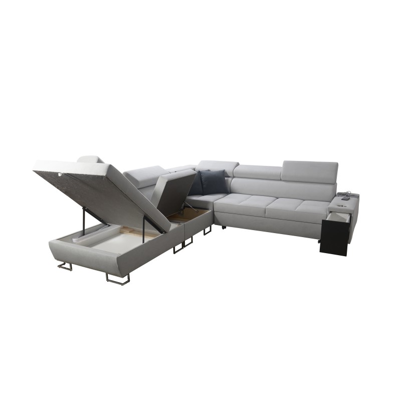 Esquina Orbix IX con función de dormir, reposacabezas ajustables, puerto USB - Tejido, Sawana 84 Esquina Orbix IX con función de dormir, reposacabezas ajustables, puerto USB - Tejido, Sawana 84