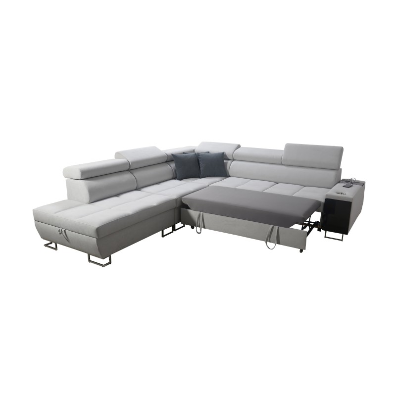 Esquina Orbix IX con función de dormir, reposacabezas ajustables, puerto USB - Tejido, Sawana 84 Esquina Orbix IX con función de dormir, reposacabezas ajustables, puerto USB - Tejido, Sawana 84