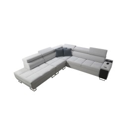 Narożnik Orbix IX z funkcją spania, regulowane zagłówki, port USB - Velvet, Ultario Velvet 2955 Narożnik Orbix IX z funkcją spania, regulowane zagłówki, port USB - Velvet, Ultario Velvet 2955