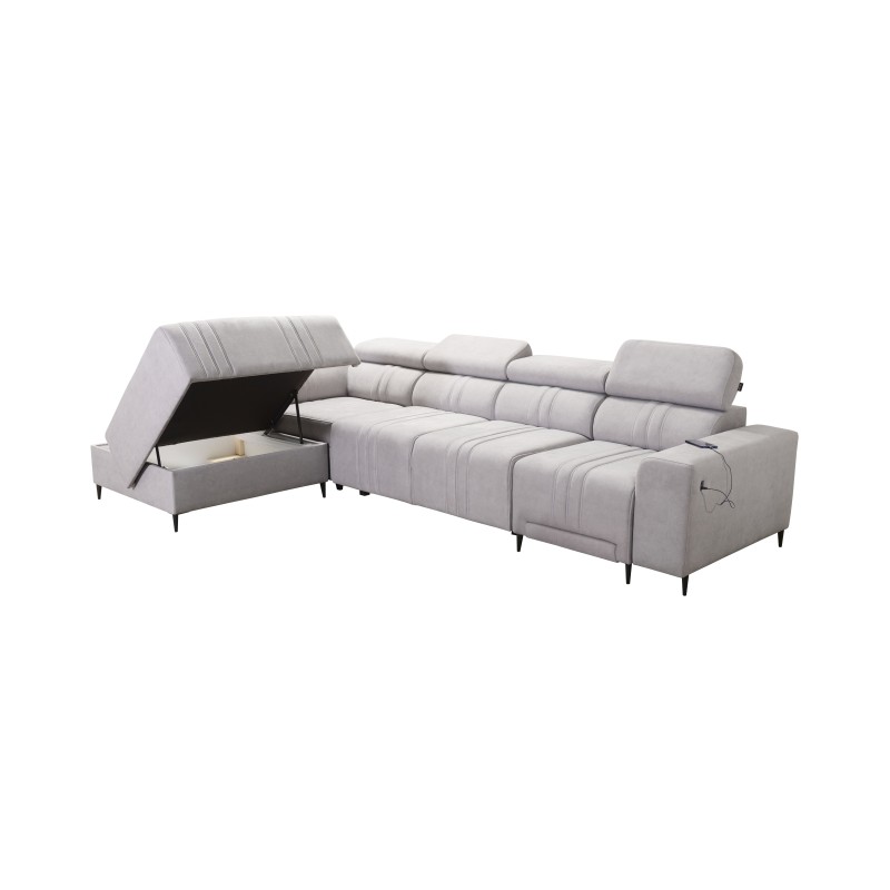 Narożnik Verona XI Mix z funkcją spania w Welur, Vena 10 - Komfort i Elegancja Narożnik Verona XI Mix z funkcją spania w Welur, Vena 10 - Komfort i Elegancja