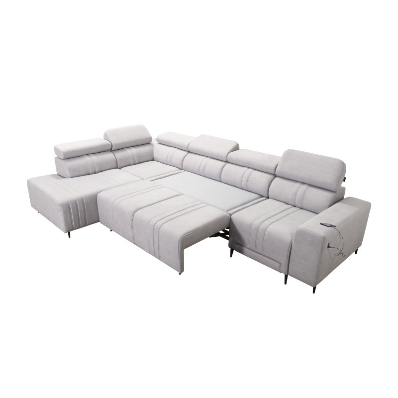 Narożnik Verona XI Mix z funkcją spania w Welur, Vena 10 - Komfort i Elegancja Narożnik Verona XI Mix z funkcją spania w Welur, Vena 10 - Komfort i Elegancja