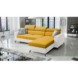 Ecksofa Arco I Maxi mit Velvet, Mono 236 + Kunstleder: Stil, Funktionalität und Komfort in einem