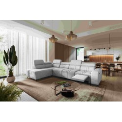 Narożnik Verona XI Mix z funkcją spania w Welur, Vena 3 - Komfort i Elegancja