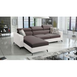 Ecksofa Arco I Maxi mit Velvet, Mono 234 + Kunstleder: Stil, Funktionalität und Komfort in einem