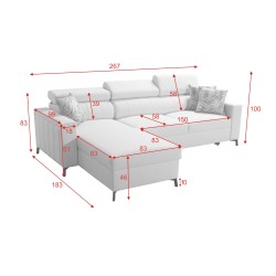 Кутовий диван Arco I Maxi з Velvet, Mono 238 + Екошкіра: стиль, функціональність та комфорт в одному Кутовий диван Arco I Maxi з Velvet, Mono 238 + Екошкіра: стиль, функціональність та комфорт в одному