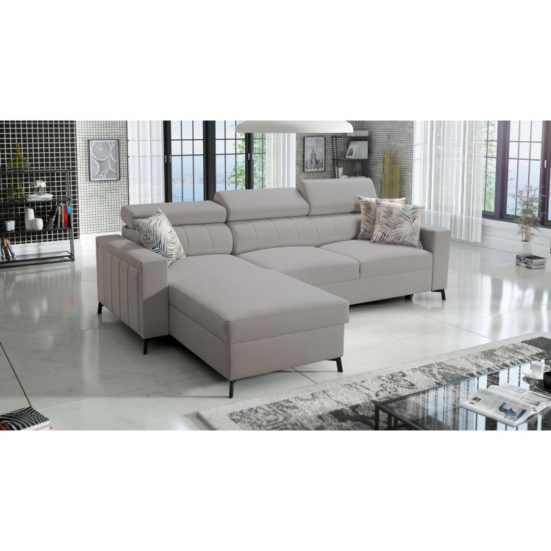 Arco I Maxi corner sofa with Velvet, Mono 244: style, functionality, and comfort in one