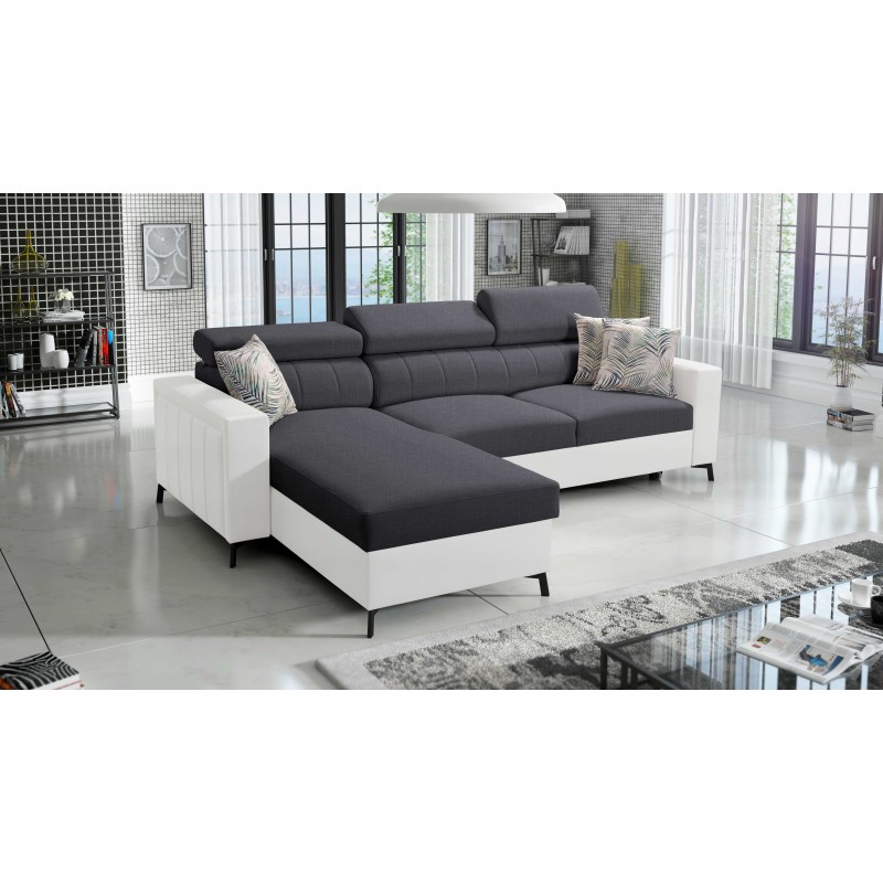 Ecksofa Arco I Maxi mit Geflecht, Sawana 96 + Kunstleder: Stil, Funktionalität und Komfort in einem Ecksofa Arco I Maxi mit Geflecht, Sawana 96 + Kunstleder: Stil, Funktionalität und Komfort in einem