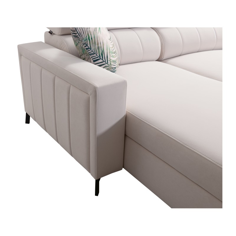 Ecksofa Arco I Maxi mit Geflecht, Sawana 96 + Kunstleder: Stil, Funktionalität und Komfort in einem Ecksofa Arco I Maxi mit Geflecht, Sawana 96 + Kunstleder: Stil, Funktionalität und Komfort in einem