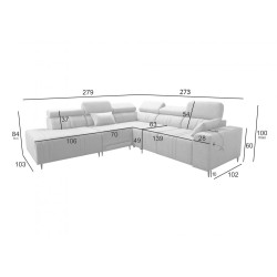 Verona IX Mix Corner Sofa with Sleeping and Relax Function | Velvet Furniture, Vena 9 Verona IX Mix Corner Sofa with Sleeping and Relax Function | Velvet Furniture, Vena 9