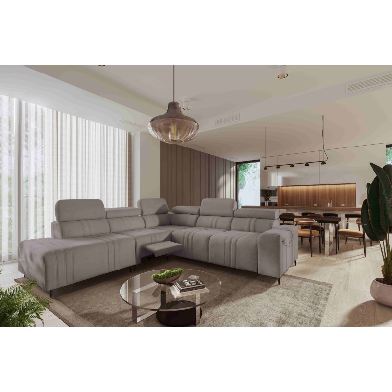 Verona IX Mix Ecksofa mit Schlaffunktion und Relax | Möbel Velours, Vena 8 Verona IX Mix Ecksofa mit Schlaffunktion und Relax | Möbel Velours, Vena 8