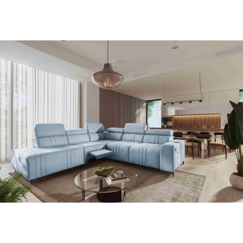 Ecksofa Verona IX Mix mit Schlaffunktion und Relax | Möbel Velours, Vena 6 Ecksofa Verona IX Mix mit Schlaffunktion und Relax | Möbel Velours, Vena 6