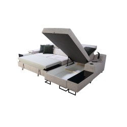 Avanti I Mini Ecksofa mit Schlaffunktion und Lampe mit USB-Anschluss Stoff Sawana 25 Avanti I Mini Ecksofa mit Schlaffunktion und Lampe mit USB-Anschluss Stoff Sawana 25