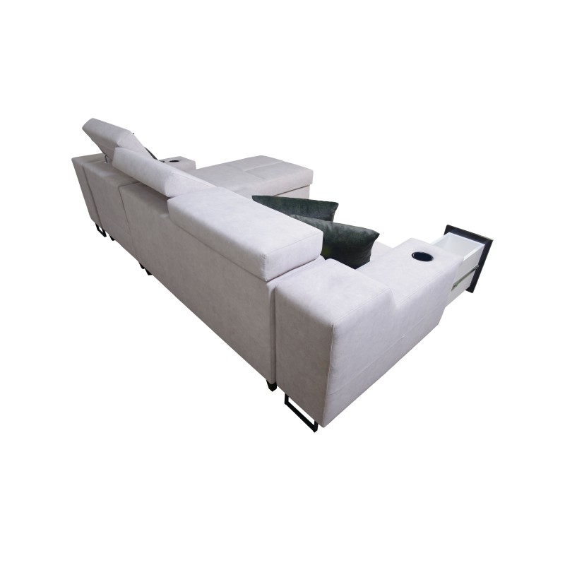 Avanti I Mini Ecksofa mit Schlaffunktion und Lampe mit USB-Anschluss Stoff Sawana 25 Avanti I Mini Ecksofa mit Schlaffunktion und Lampe mit USB-Anschluss Stoff Sawana 25