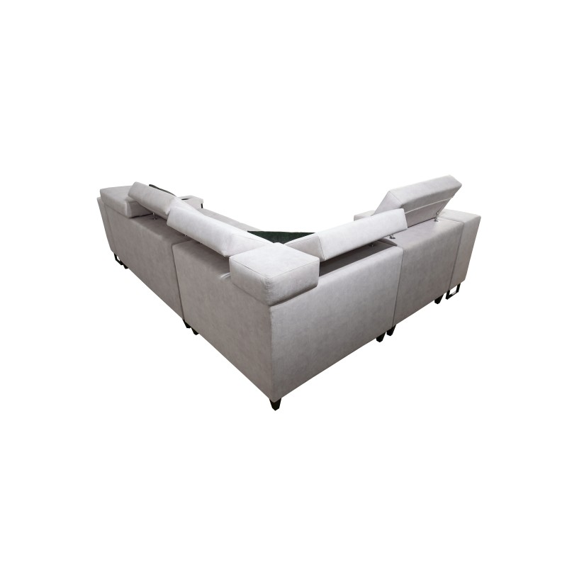 Ecksofa Avanti II mit Schlaffunktion und Lampe mit USB-Anschluss Stoff Whisper 3 Ecksofa Avanti II mit Schlaffunktion und Lampe mit USB-Anschluss Stoff Whisper 3