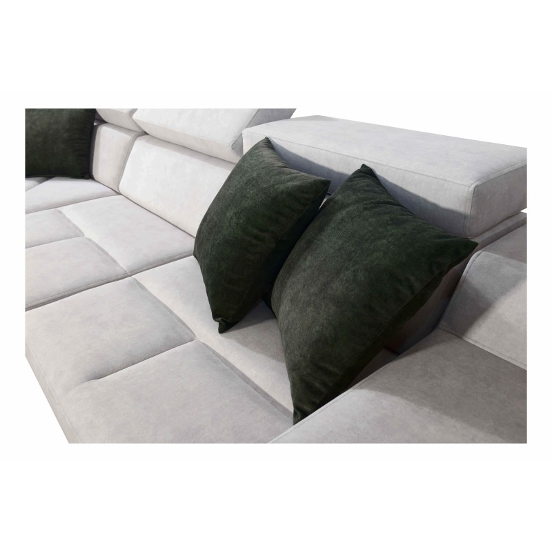 Avanti II corner sofa with a sleeping function and a lamp with a USB port, fabric Whisper 9 Avanti II corner sofa with a sleeping function and a lamp with a USB port, fabric Whisper 9