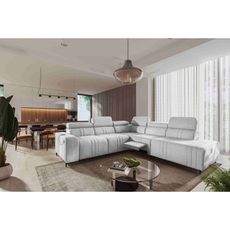 Rincón Verona IX Mix con función de cama y relax | Muebles de terciopelo, Vena 3
