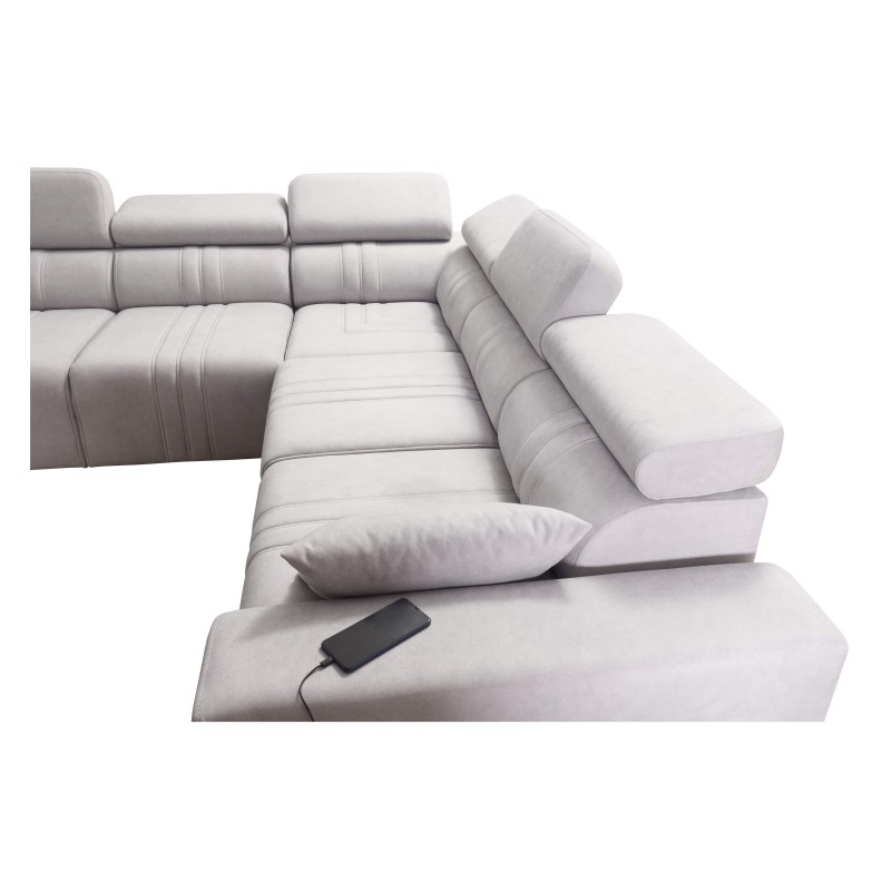 Narożnik Verona III z funkcją spania w tkaninie Welur, Vena 14 – elegancja i funkcjonalność w jednym meblu Narożnik Verona III z funkcją spania w tkaninie Welur, Vena 14 – elegancja i funkcjonalność w jednym meblu