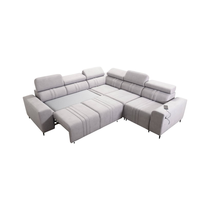 Narożnik Verona III z funkcją spania w tkaninie Welur, Vena 14 – elegancja i funkcjonalność w jednym meblu Narożnik Verona III z funkcją spania w tkaninie Welur, Vena 14 – elegancja i funkcjonalność w jednym meblu