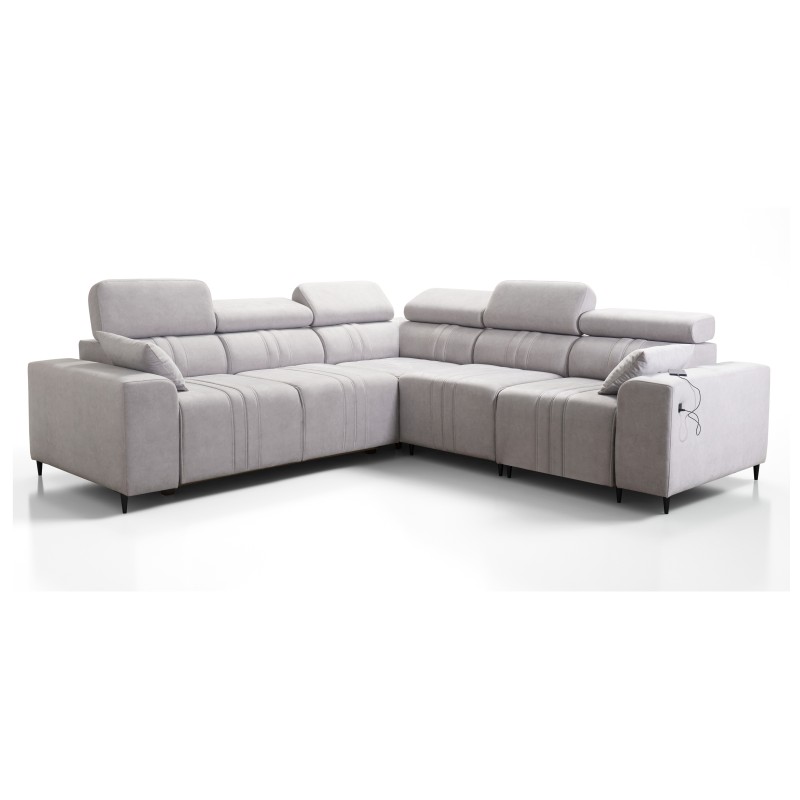 Narożnik Verona III z funkcją spania w tkaninie Welur, Vena 10 – elegancja i funkcjonalność w jednym meblu Narożnik Verona III z funkcją spania w tkaninie Welur, Vena 10 – elegancja i funkcjonalność w jednym meblu