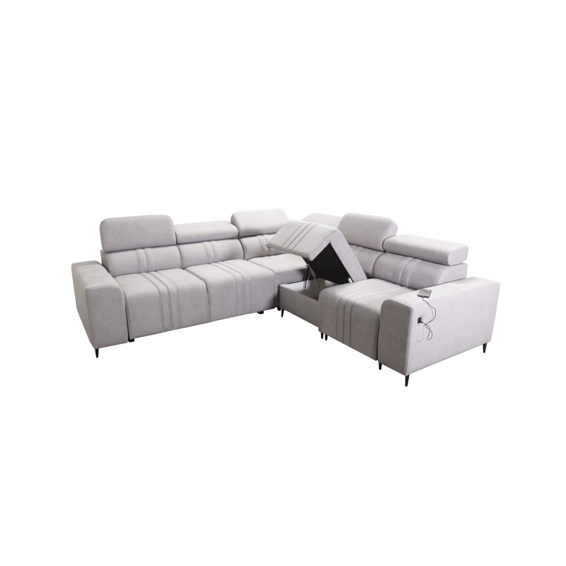 Narożnik Verona III z funkcją spania w tkaninie Welur, Vena 6 – elegancja i funkcjonalność w jednym meblu Narożnik Verona III z funkcją spania w tkaninie Welur, Vena 6 – elegancja i funkcjonalność w jednym meblu