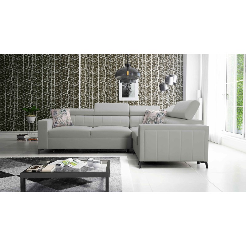 Esquina Arco II con función de cama - Terciopelo, Mono 244 - Una combinación perfecta de estilo y confort
