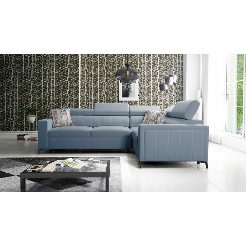 Esquinero Arco II con función para dormir - Velvet, Mono 239 - Excelente combinación de estilo y confort