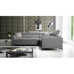 Ecksofa Arco II mit Schlaffunktion - Velvet, Mono 246 - Perfekte Kombination aus Stil und Komfort