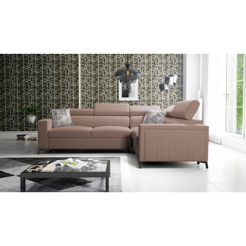 Esquina Arco II con función de dormir - Tejido, Sawana 25 - Excelente combinación de estilo y confort