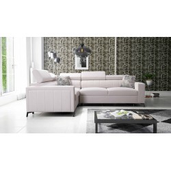 Arco II Ecksofa mit Schlaffunktion - Velvet, Mono 231 - Perfekte Kombination aus Stil und Komfort