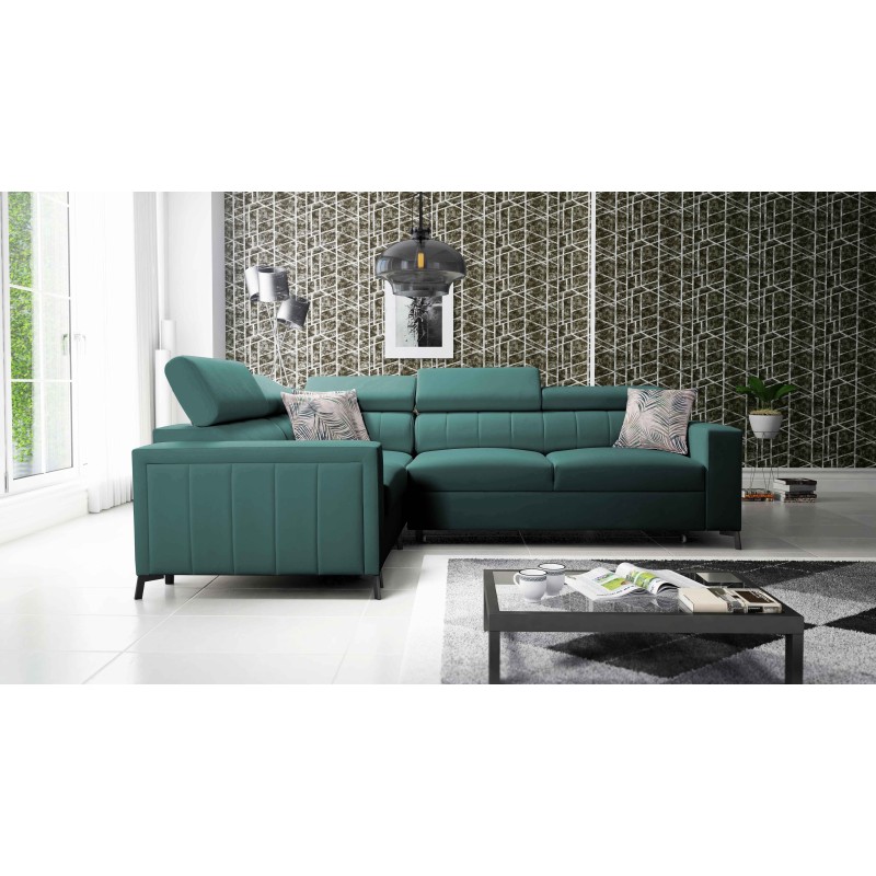 Ecksofa Arco II mit Schlaffunktion - Velvet, Mono 238 - Perfekte Kombination aus Stil und Komfort
