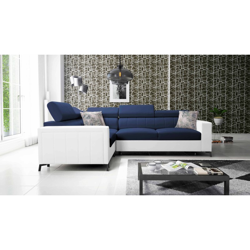 Esquina Arco II con función de cama - Velvet, Mono 241 + Ecoskóra - Una combinación perfecta de estilo y confort