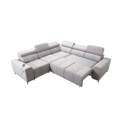 Ecksofa Verona III mit Schlafunktion in Veloursstoff, Vena 10 – Eleganz und Funktionalität in einem Möbelstück Ecksofa Verona III mit Schlafunktion in Veloursstoff, Vena 10 – Eleganz und Funktionalität in einem Möbelstück