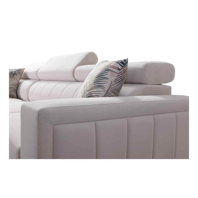 Esquina Arco II con función de cama - Tejido, Sawana 25 + Ecocuero - Una combinación perfecta de estilo y confort Esquina Arco II con función de cama - Tejido, Sawana 25 + Ecocuero - Una combinación perfecta de estilo y confort